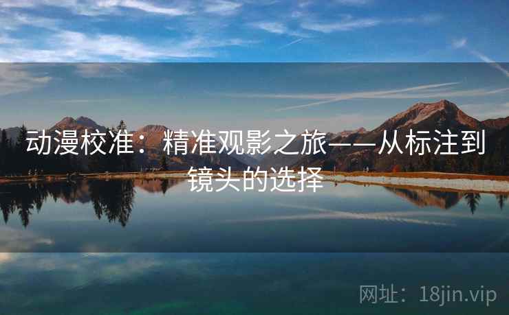动漫校准:精准观影之旅——从标注到镜头的选择 动漫校准:精准观影之旅——从标注到镜头的选择